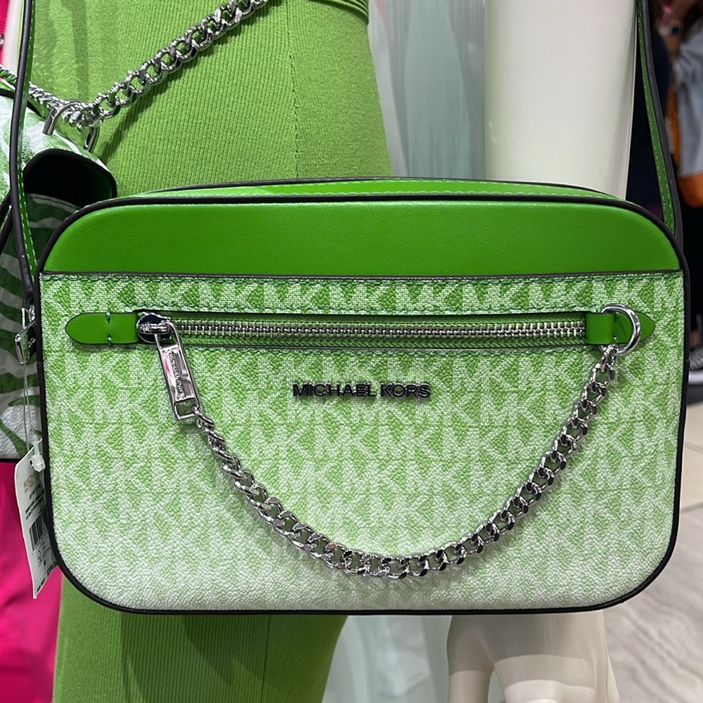 Michael Kors Jet Set Lg Ombré Signature Logo Crossbody Body
Jungle Green NWT - Picture 14 of 16